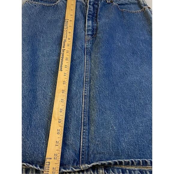 Chic midi denim blue Jean skirt plus 2x Vintage - Picture 6 of 6